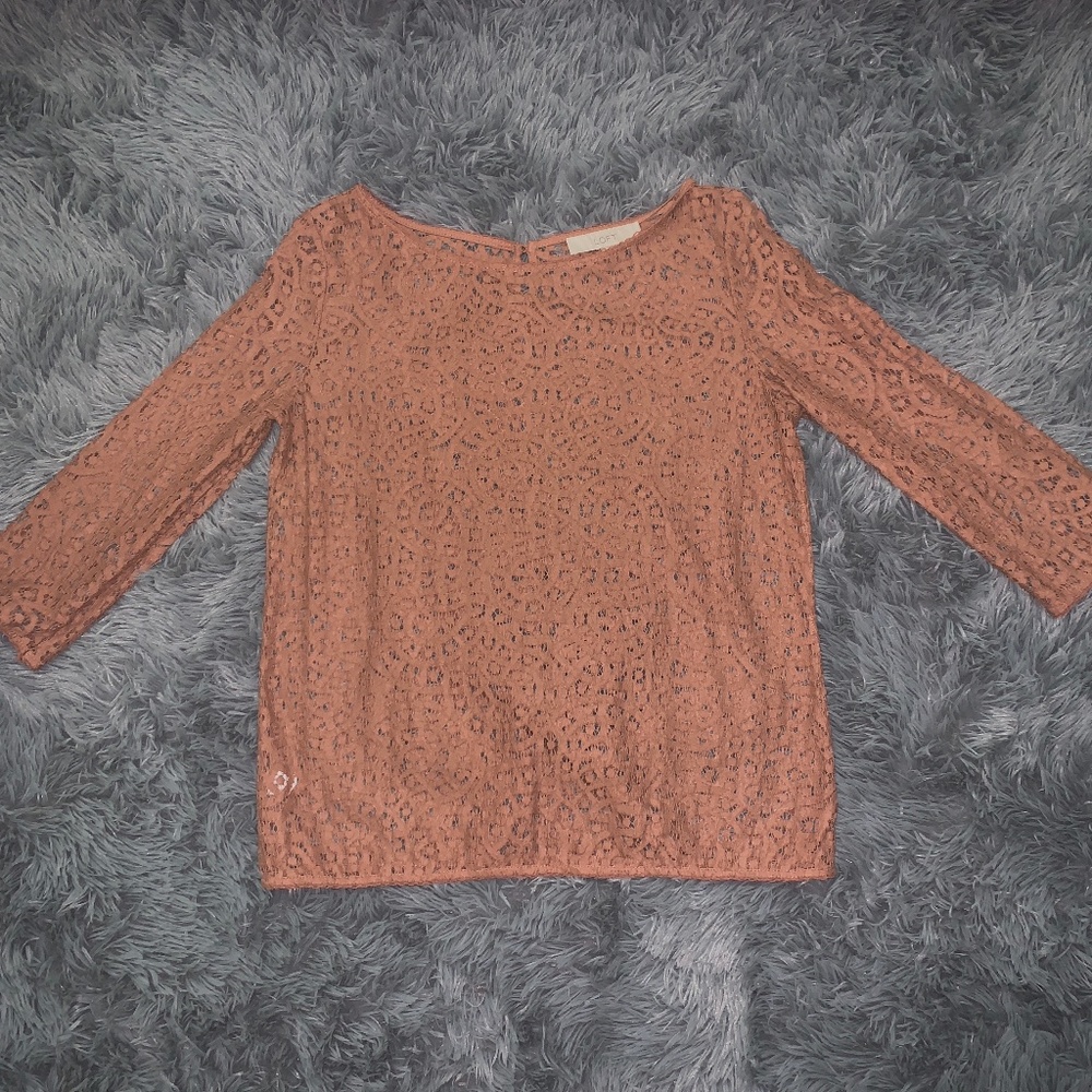 LOFT Lace Blouse (S)